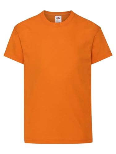 Generisch Kids Original T - T-Shirt für Kinder kurzärmlig 100% Baumwolle - Unisex, Orange, 152 cm von Generisch