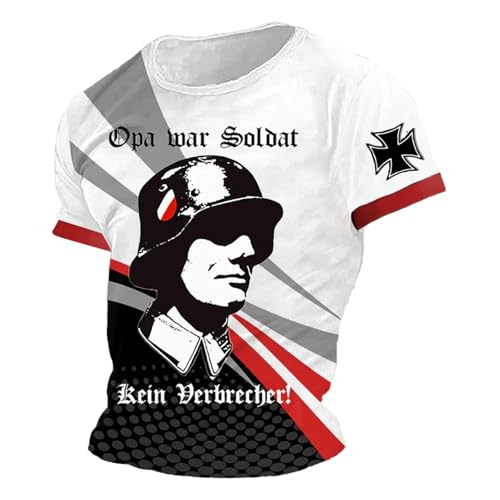 T-Shirts für Herren Oberteil Locker Langes Oberteil Herren Casual Basic Tops Vintage Drucken Streetwear Baumwolle Shirt Männer T-Shirts für Herren Oberteil Locker Langes Oberteil Herren Casual Basic Tops Vintage Drucken Streetwear Baumwolle Shirt Männer von Generisch