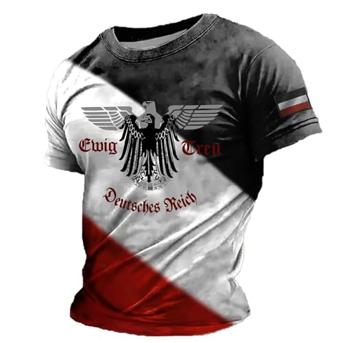 T-Shirts für Herren Oberteil Locker Langes Oberteil Herren Casual Basic Tops Vintage Drucken Streetwear Baumwolle Shirt Männer T-Shirts für Herren Oberteil Locker Langes Oberteil Herren Casual Basic Tops Vintage Drucken Streetwear Baumwolle Shirt Männer von Generisch