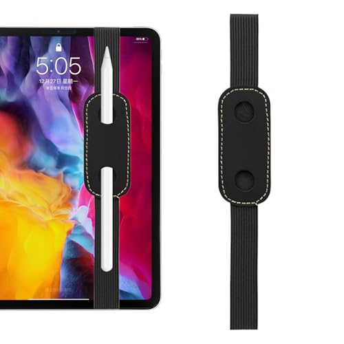 Tablet-Stiftehalter, Stift Und Bleistift Tasche, Verstellbarer Abnehmbarer Hülle für Reisen Büro Schule Ordner Bücher Planer von Generisch