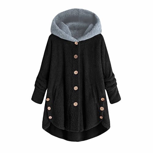 Tages Angebote Sale Damen, 5 Euro Artikel, Wintermantel Damen Warm Elegant Frauen Große Größen Plüsch Tops Kapuze Lose Strickjacke Wollmantel Winterjacke Damen Pullover Winter, Meine Bestellungen Tages Angebote Sale Damen, 5 Euro Artikel, Wintermantel Damen Warm Elegant Frauen Große Größen Plüsch Tops Kapuze Lose Strickjacke Wollmantel Winterjacke Damen Pullover Winter, Meine Bestellungen von Generisch