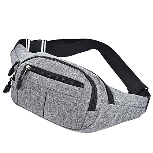 Taillenmode Herren Rucksäcke Einfach und Fitness Freizeit Damen Sport Waist Packs Baumwolle Hohe Taille Unterwäsche für Frauen Pack, grau, Einheitsgröße Taillenmode Herren Rucksäcke Einfach und Fitness Freizeit Damen Sport Waist Packs Baumwolle Hohe Taille Unterwäsche für Frauen Pack, grau, Einheitsgröße von Generisch