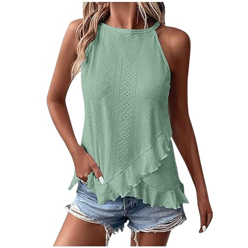 Tank Top Damen Halter Sommer Oberteile Sommermode ärmellose Shirt Damen von Generisch