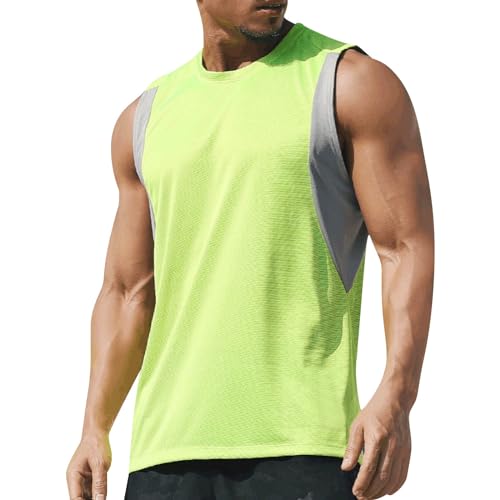 Tank Top Herren, Gym Trägershirt Sport Tshirts Rundhals Unterhemden Ärmellos Muscle Shirts Sommer Achselshirts Tanktop Lässig Strand Top Locker Muskelshirt Tank Top Herren, Gym Trägershirt Sport Tshirts Rundhals Unterhemden Ärmellos Muscle Shirts Sommer Achselshirts Tanktop Lässig Strand Top Locker Muskelshirt von Generisch