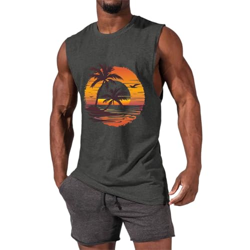 Tank Top Herren Ärmelloses Shirt Muskelshirt Mit Print Baumwolle Atmungsaktive Tankshirt Sommer Fitness Training Unterhemden Weisse Unterhemden Herren Geschenk Zum Geburtstag/jubiläum/Schulanfang Tank Top Herren Ärmelloses Shirt Muskelshirt Mit Print Baumwolle Atmungsaktive Tankshirt Sommer Fitness Training Unterhemden Weisse Unterhemden Herren Geschenk Zum Geburtstag/jubiläum/Schulanfang von Generisch