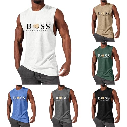 Tank Top Herren Ärmelloses Sport Muskelshirt Fitness Gym Training Unterhemd Männer Fitness Kleidung Funktionsunterhemd Baumwolle Atmungsaktive Bodybuilding Shirts Tank Top Herren Ärmelloses Sport Muskelshirt Fitness Gym Training Unterhemd Männer Fitness Kleidung Funktionsunterhemd Baumwolle Atmungsaktive Bodybuilding Shirts von Generisch