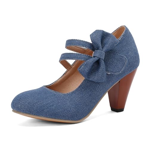 Tanzschuhe Damen Trachtenschuhe Stöckelschuhe Pumps Dunkelblau Elegant Und Bequem High Heels Brautschuhe Weiße Niedriger Absatz Slingpumps Blockabsatz Schuhe Hochzeitsgast Dirndl Tanzschuhe Damen Trachtenschuhe Stöckelschuhe Pumps Dunkelblau Elegant Und Bequem High Heels Brautschuhe Weiße Niedriger Absatz Slingpumps Blockabsatz Schuhe Hochzeitsgast Dirndl von Generisch