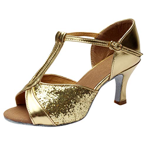 Tanzschuhe Damen Weiß Silber, Absatzschuhe Damen Elegantsling High Heels Latein Tango Hohe-Schuhe Arch Support Sommerschuhe Atmungsaktiv Damenschuhe Offene Zehe Dance-Shoes Stöckelschuhe Bequem Tanzschuhe Damen Weiß Silber, Absatzschuhe Damen Elegantsling High Heels Latein Tango Hohe-Schuhe Arch Support Sommerschuhe Atmungsaktiv Damenschuhe Offene Zehe Dance-Shoes Stöckelschuhe Bequem von Generisch