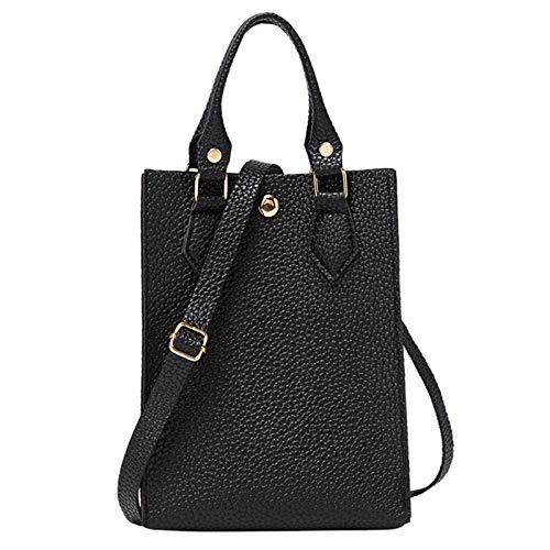 Tasche Hand Schulter Kette Kleine Tasche Mode Messenger Bag Tasche Hasp Damentasche Nylon Schultertasche, Schwarz , Einheitsgröße von Generisch