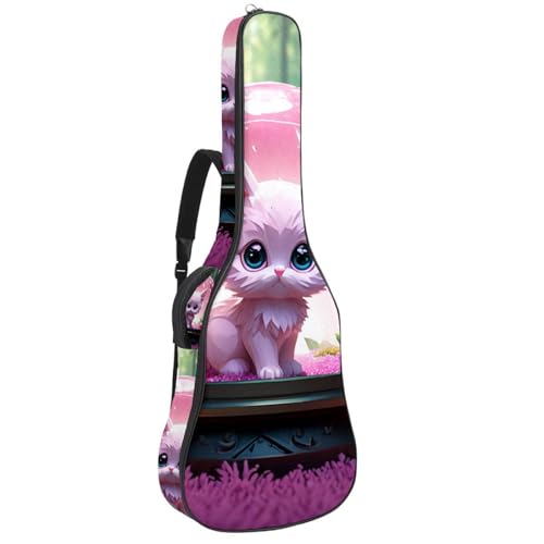 Tasche für Akustikgitarre, groß, schöne Gitarrenkoffer, passend für 40/41/42 Zoll für Mann und Frau, wasserdichte Gitarren-Gigbag mit gepolstertem Schutz, mehrere Taschen, Gitarren-Rucksack, Eule von Generisch