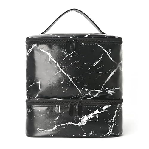 Tasche für ätherische Öle, 30 Flaschen, tragbare Nagellack-Aufbewahrungstasche, Kosmetik, großer Handtaschen-Organizer mit Griff, für Reisen, 1/2 Schichten (12,25 x 20 x 23,5) von Generisch