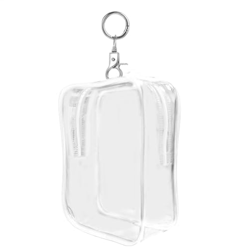 Tasche – transparente Tasche, Multifunktions-Tragetasche, quadratisches Modellfiguren-Display, Aufbewahrungs-Organizer für kleine Figuren, transparente Tasche für Puppen, Spielzeug, Sammlerstücke von Generisch