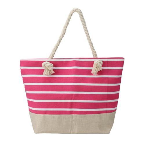 Taschen Halterung Strandtasche Damen Strandtasche Familien-Strandtasche Strandtasche Reißverschluss Handtasche Und Sanddicht Geeignet Für Strand Reisen Pool Fitnessstudio Funkgerät Taschen (One Size) von Generisch