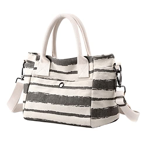 Taschen Klein Damen Durchsichtig Modische Damen-Umhängetasche, faltbare Hand-Reisetasche, leichte Tasche mit großem Fassungsvermögen Transparente Taschen Mit Reißverschluss (Grey, One Size) von Generisch