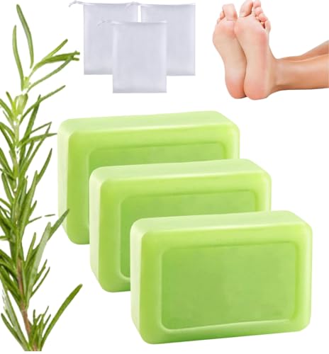 Tea Tree Oil Soap, Green Natural Foot Body Soaps, Plant-Base Formula Refreshing Cleanse Soap for All Women and Mens Types (3, Green) von Generisch