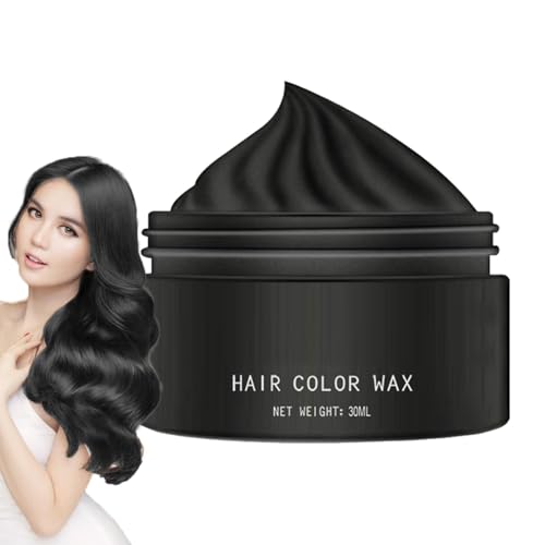 Temporäre Haarfarbe Auswaschbar, 30ml Einweg Haarfärbewachs, Haarfärbecreme Auf Pflanzenbasis, Natürliche Haarfarbe, Instant Hair Cream Mud Natürliche Frisur Pomade, Cosplay Halloween Haar Wachs von Generisch