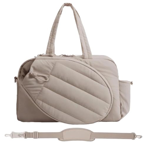 Tennis-Turntasche für Damen, Sporttasche, Schuhfach, Organizer, leicht, für Reisen, Wochenendausflüge, stilvolle Pendler, Sportausrüstung mit robusten Griffen für tägliche Aktivitäten von Generisch
