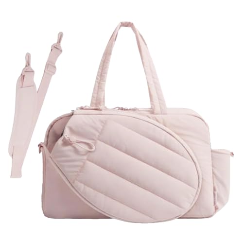 Tennis-Turntasche für Damen, Wochenendtasche mit Schuhfach, Pickleballs-Schläger-Tragetasche für Fitnessstudio, Pendeln, Arbeit, Büro, Geschäftsreise, Platz von Generisch