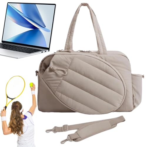 Tennisschläger-Tasche, Schultertasche für Tennisschläger mit Schuhfach, Pickleballs-Schläger-Tragetasche für Fitnessstudio, Pendeln, Arbeit, Büro, Geschäftsreise von Generisch