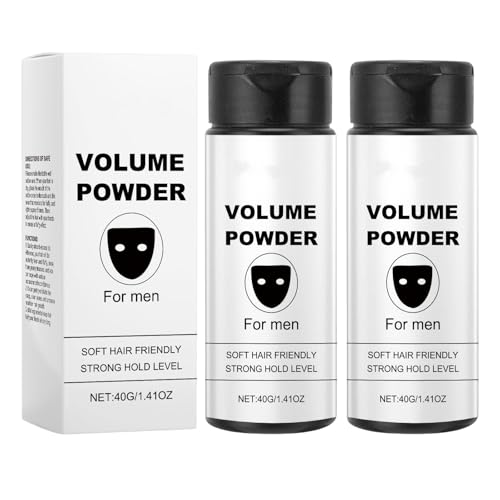 Texturpuder für Männer, Leicht Aufzutragen, Haarpuder-Männer, Rein Natürliche Inhaltsstoffe, Texturpuder Powder, Starker Halt, Verleiht Sofort Textur und Volumen, Haarpuder für Herren von Generisch