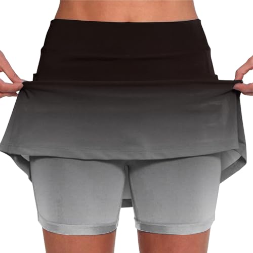 The Deal Leggings Mit Rock Hosenrock Damen Tennisrock Sportrock Laufrock Golfrock Wanderrock Mit 3/4 Capri Hose Damen Yogahose Mit Rock Mit Taschen Meine Bestellungen Anzeigen 2025 von Generisch