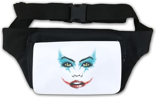 The Joker Inspired Woman Make Up Hüfttasche, Bauchtasche, Weiß von Generisch