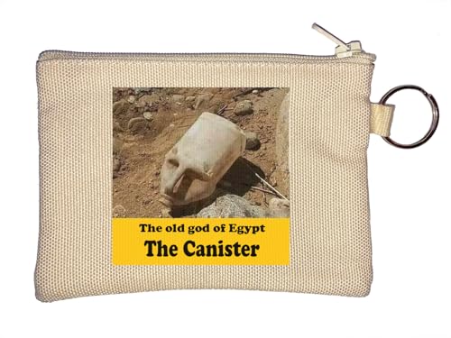 The Old God of Egypt The Canister Funny Meme Key Chain Coin Purse Beige von Generisch