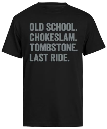 The Undertaker Old School Männliches Schwarzes T-Shirt Für Herren, Kurzärmeliges T-Shirt von Generisch