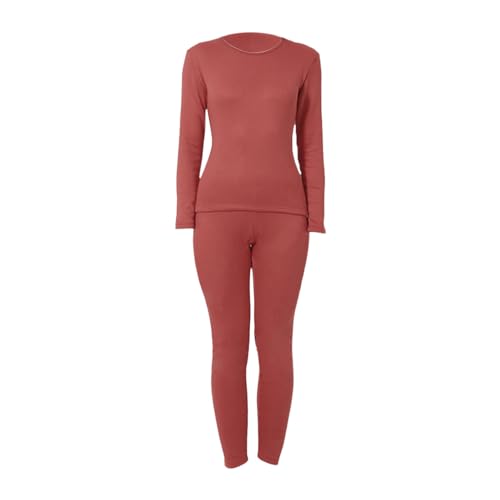 Thermo Unterhemd Damen Langarm, Thermounterwäsche Damen Extra Warm Set Innenfleece Thermo Unterwäsche Set Atmungsaktiv Skiunterwäsche Wärme Und Komfort Große Größen Funktionsunterwäsche Unterwäsche von Generisch