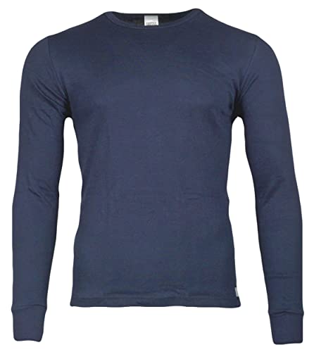 Thermo Unterhemd Langarmshirt Winter ThermoTherm® Langarm Shirt für Herren Funktionsshirt, Blau L (52/54) von Generisch