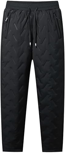 Thermohose Herren Winter Warm Fleece Unterhose Thermo Lang Lange Unterhosen Sweathose mit Fleecefutter Männer Thermounterwäsche Skiunterwäsche Unterwäsche Hose von Generisch