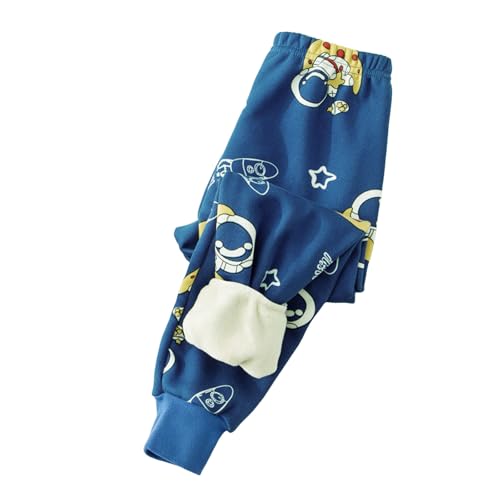 Thermoleggings Mädchen Gefütterte Leggings mit Fleece Winter Lange Thermohose Kinder Verdickte Warme Blickdicht Elastisch Thermounterwäsche von Generisch
