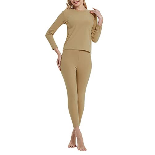 Thermounterwäsche Damen Dicke Thermobekleidung Thermoanzug Lauf Slim Thermounterhose Atmungsaktiv Flexibel Leicht Thermounterwäsche Set Hohe Elastische Skifahren Sportunterwäsche Funktionsunterwäsche von Generisch