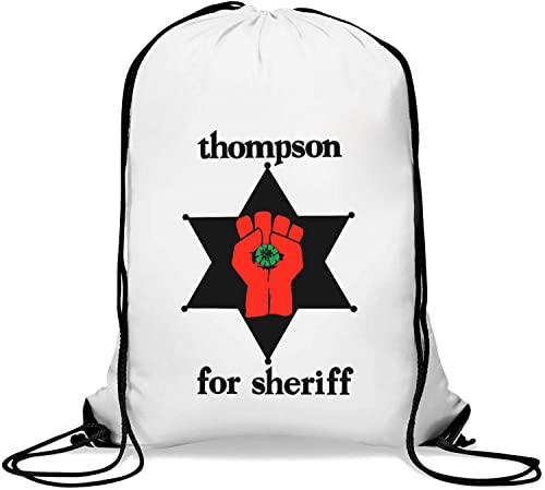 Thompson For Sheriff Gym Sack Casual Drawstring Bag White von Generisch