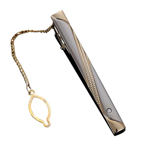 Tie Clip Men - Modeaccessoire nicht Slip, klassisches Detail für formelle Kleider | Business Bekleidung Bekleidung für die Hochzeitsfeier Gewachste sozialer Abschluss Celebratio, riferimento alla von Generisch