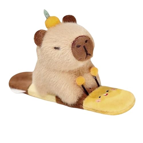 Tier Klapparmbänder Für Kinder | Capybara Plüsch Spielzeug Armband - Weiches Spaß Kinder Klapparmband,für Jugendliche Teenager Klassenzimmer Zuhause Reisen Schule täglich Weihnachten Geburtstag von Generisch