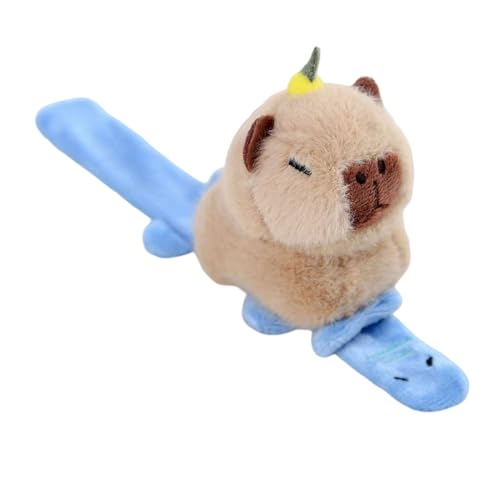 Tier Klapparmbänder Für Kinder | Plüschtiere Capybara | Modisches Tier Klapparmband - Für Mädchen Schule Zuhause Reise Alltag Weihnachten Geburtstag Party von Generisch