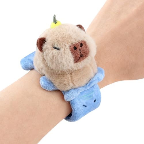 Tiere Slap Armband,Capybara Plüsch Spielzeug Armband,Wackelndes Spaß Mit Tierdesign | für Kinder Jugendliche Teenager Klassenzimmer Zuhause Reisen Schule täglich Weihnachten Geburtstag Party von Generisch
