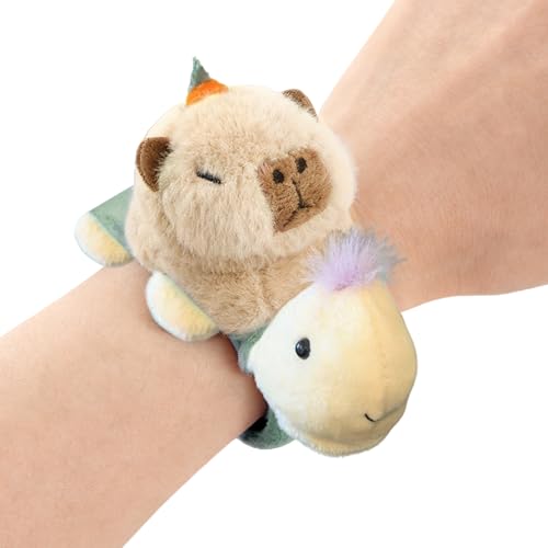 Tiere Slap Armband | Plüschtiere Mit Flügel-Zug,Entzückende Schnapparmbänder Mit Tieren,Für Kinder Jugendliche Schule Zuhause Reise Alltag Weihnachten Party Geschenk von Generisch