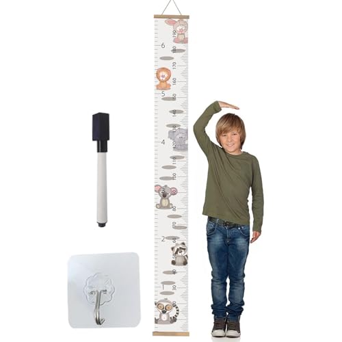 Tierwachstumsdiagramm - Wachstumsdiagramm für Kinder, Messdiagramm 'Höhe der Kinder | Holzrahmen Diagramm Stoffmaß, Stoffmaß, Lineal, Leinwand, Altdiagramm von Generisch