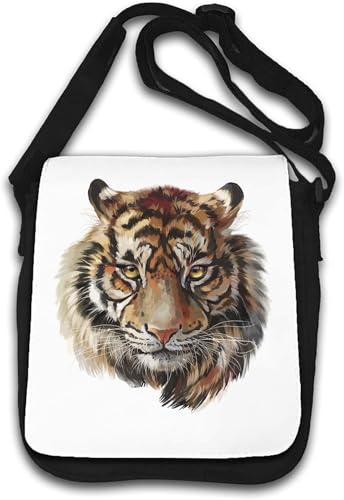 Tiger Face Drawing Graphic Umhängetasche weiß Tiger Face Drawing Graphic Umhängetasche weiß von Generisch
