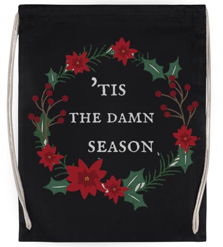 Tis is The Damn Season Evermore Unisex-Sporttasche, Schwarzer Turnbeutel von Generisch