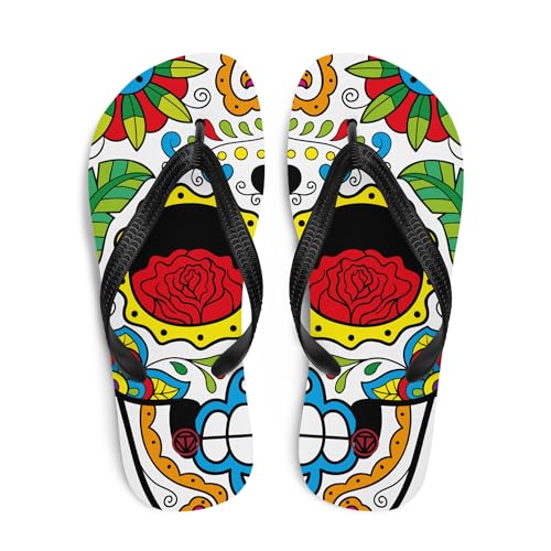 ToV Flip-Flops (Verschiedene Designs - 3 Größen) - limitiert auf je 50 Stück pro Design* (Rot - Mexiko, EU Schuhgrößensystem, Erwachsene, Alphanumerisch, M, Medium) von Generisch