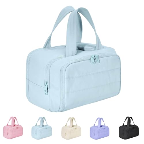 Toiletry Bag, Large Capacity Wide-Open Travel Cosmetic Bags for Women, 4-in-1 Multi-Functional Lightweight Makeup Bags,Multi-Functional Waterproof Toiletry Organizer (Blue) von Generisch