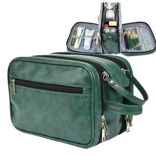 Toiletry Case for Men, Shaving Bag, 9.45x6.69x5.51 Inches, Portable Stylish Compact Toiletry Organizer, Travel Toilet Duffel, Keep Everything Organized Perfect for Business Trip von Generisch