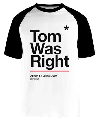 Tom was Right Weißes Unisex-Baseball-T-Shirt Mit Kurzen Ärmeln von Generisch