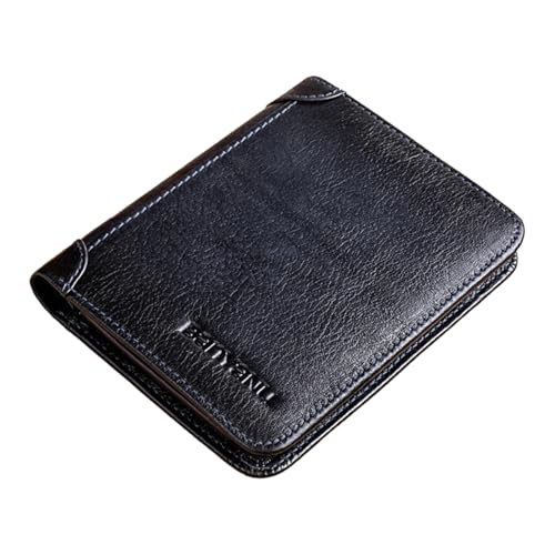 Top Grain Rindsleder Herren Geldbörse Slim Trifold Design mit 12 Kartenfächern und Münzfach Blockierung Anti-Diebstahl Kurze Brieftasche Ultra Dünn Multifunktions Geldbörse für den täglichen Gebrauch Top Grain Rindsleder Herren Geldbörse Slim Trifold Design mit 12 Kartenfächern und Münzfach Blockierung Anti-Diebstahl Kurze Brieftasche Ultra Dünn Multifunktions Geldbörse für den täglichen Gebrauch von Generisch