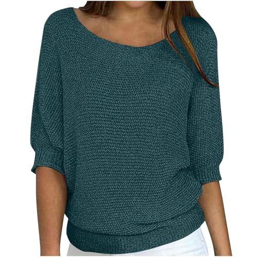 Tops für Damen Tshirt Sommer Rundkragen Boho Bluse Stretch Einfarbig Top 3/4 Ärmel Leicht Lässig T Shirt mit Gummizug Am Bund Tshirt Schlaf Bequem Tshirt Baggy Kurzarm Casual Longshirt Tops für Damen Tshirt Sommer Rundkragen Boho Bluse Stretch Einfarbig Top 3/4 Ärmel Leicht Lässig T Shirt mit Gummizug Am Bund Tshirt Schlaf Bequem Tshirt Baggy Kurzarm Casual Longshirt von Generisch