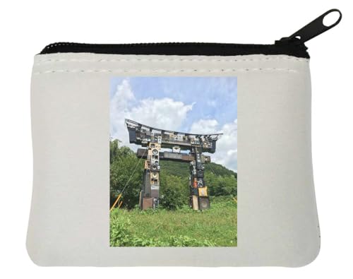 Tori Gate Guardian of Sick Beats Rave Raver Japan Meme Neopren-Geldbörse, 10 x 11 cm, Weiß von Generisch