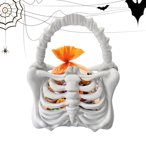 Totenkopf Tasche Rippenkäfig-Form,Gothic Umhängetaschen | Geldbörse Für Makeup Arbeit Reisen Party Ausgehen Und Alltag von Generisch